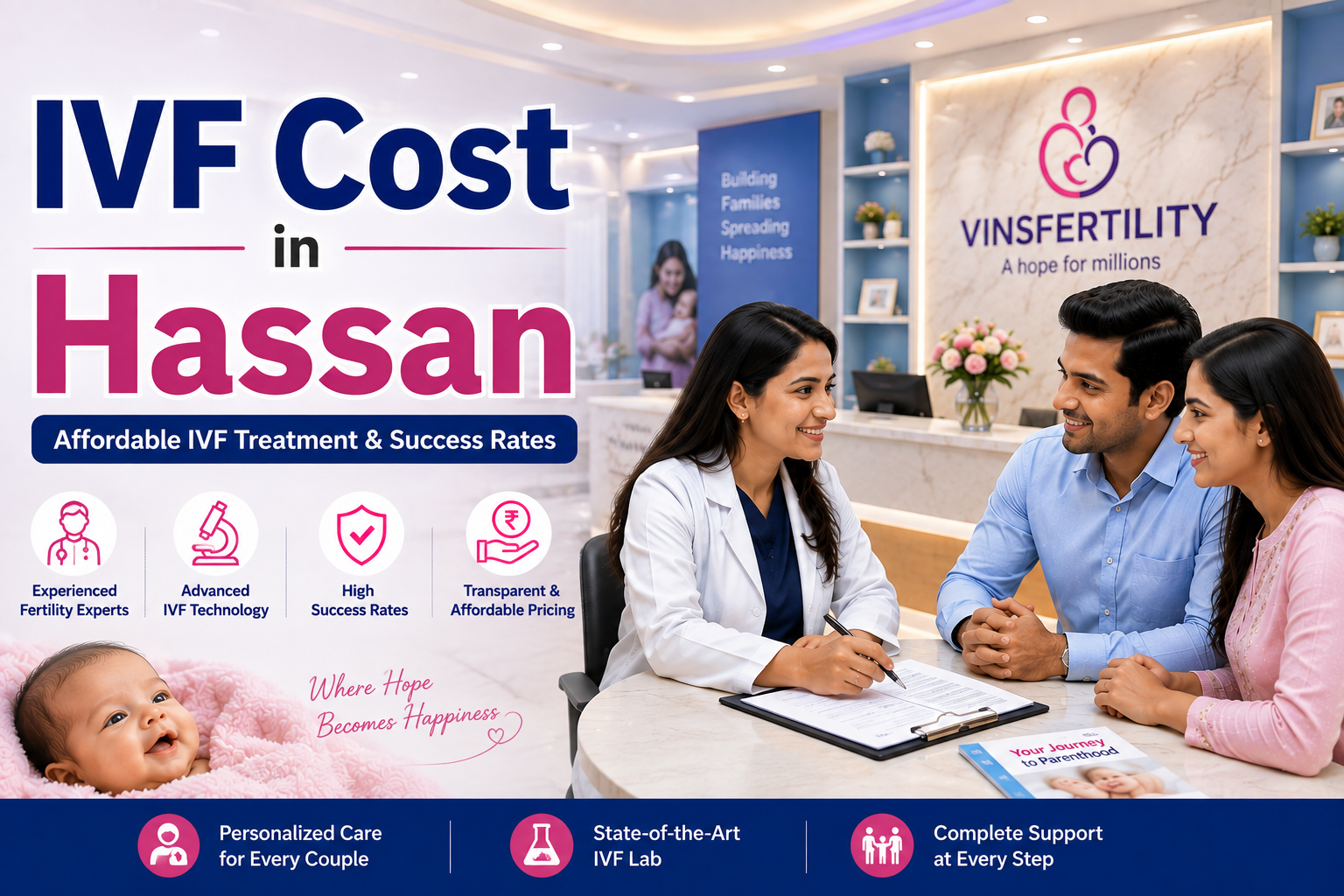 IVF Cost in Hassan 2026 | ₹1.1&ndash;1.9 Lakh Test Tube Baby Cost